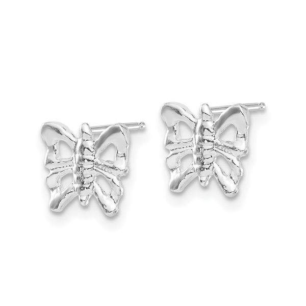 Sterling Silver Butterfly Stud Earrings Image 2 Minor Jewelry Inc. Nashville, TN