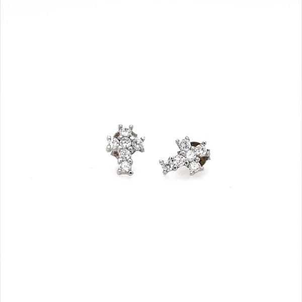 Sterling Silver CZ Earrings Image 2 Minor Jewelry Inc. Nashville, TN