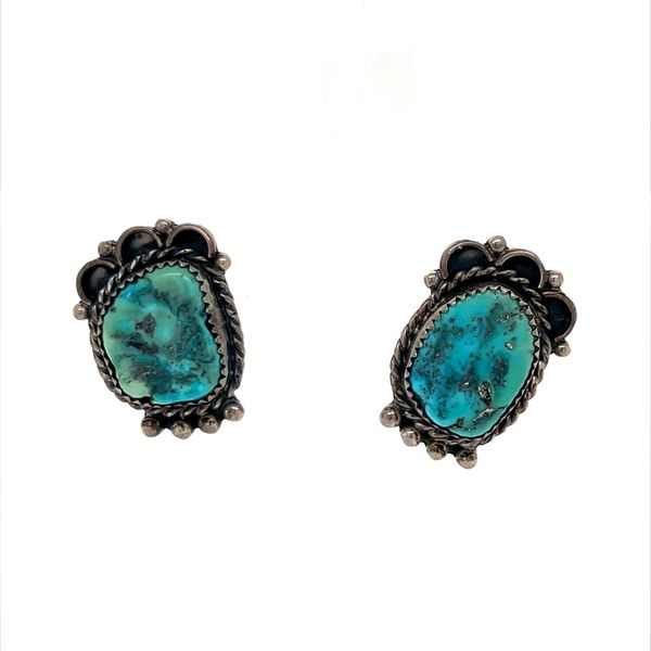 Sterling Silver Turquoise Clip-On Earrings Minor Jewelry Inc. Nashville, TN