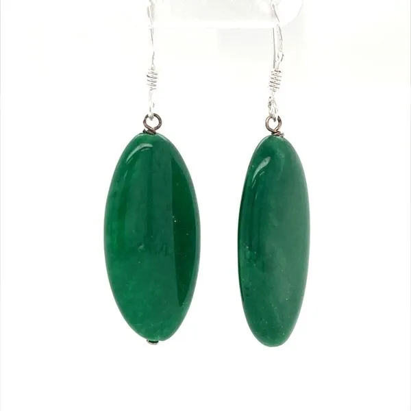 Sterling Silver Jade Earrings Image 2 Minor Jewelry Inc. Nashville, TN