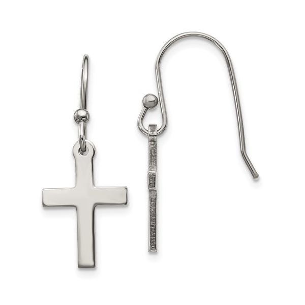 Stainless Steel Cross Shepherd Hook Earrings Minor Jewelry Inc. Nashville, TN
