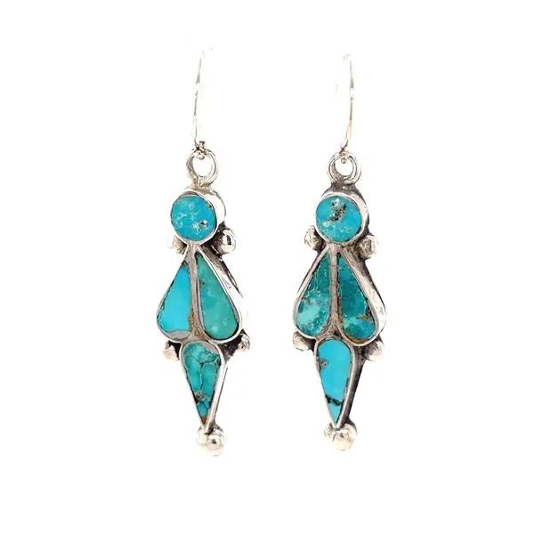 Sterling Silver Estate Turquoise Earrings Minor Jewelry Inc. Nashville, TN