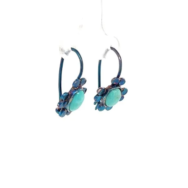 Sterling Silver Estate Turquoise Earrings Image 3 Minor Jewelry Inc. Nashville, TN