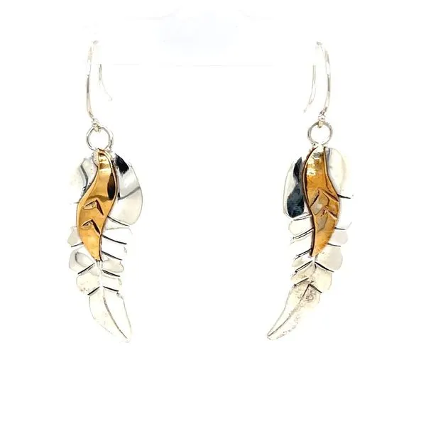 Sterling Silver 2-Tone Leaf Earrings Minor Jewelry Inc. Nashville, TN