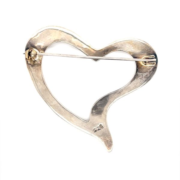 Sterling Silver Heart Brooch Image 2 Minor Jewelry Inc. Nashville, TN