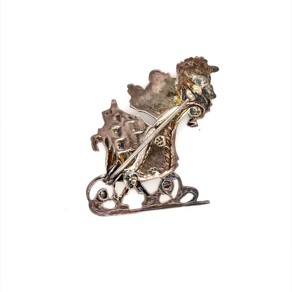 Sterling Silver Sleigh Brooch Image 2 Minor Jewelry Inc. Nashville, TN