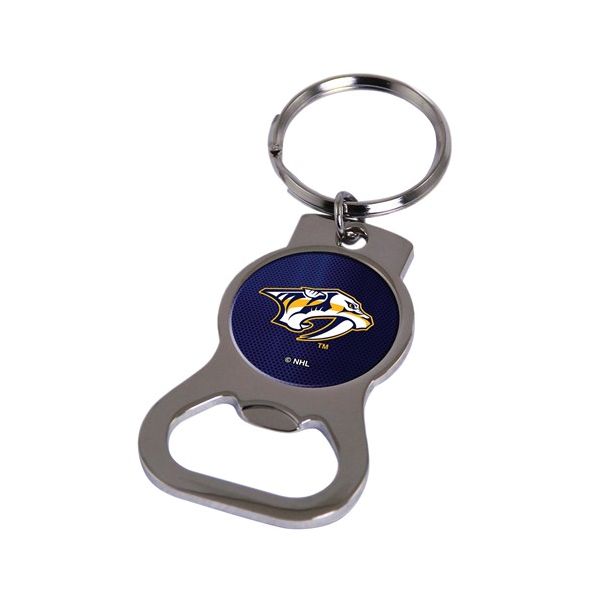 Silver Tone Nashville Predators Bottle Opener Key Ring Minor Jewelry Inc. Nashville, TN
