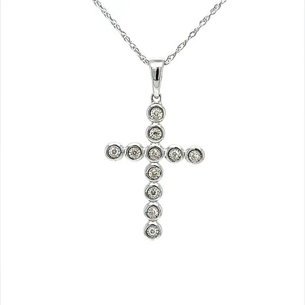 14K White Gold Diamond Cross Pendant Minor Jewelry Inc. Nashville, TN