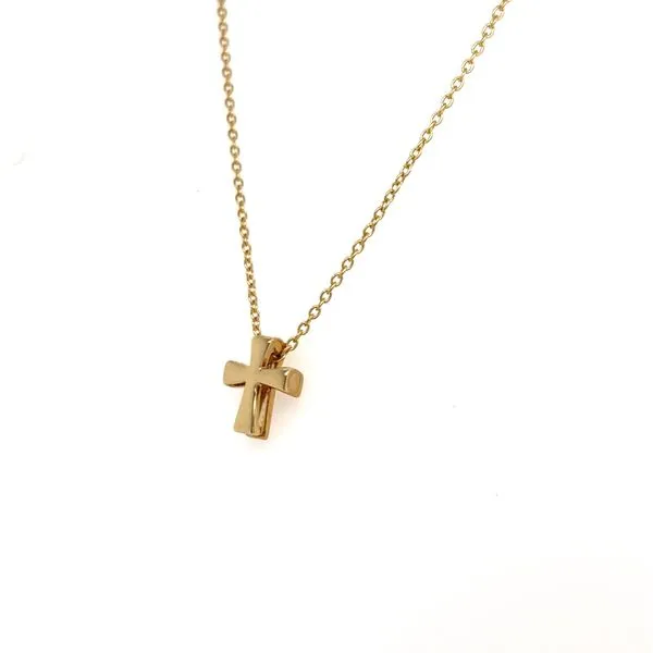 14K Yellow Gold Cross Pendant Necklace Image 2 Minor Jewelry Inc. Nashville, TN