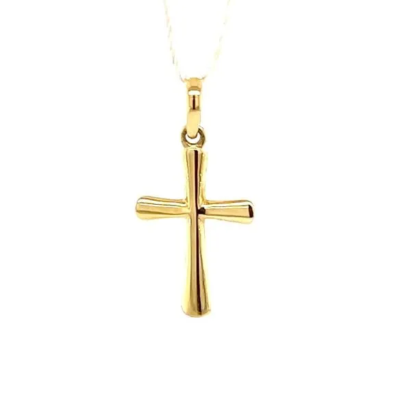 14K Yellow Gold Cross Pendant Necklace Image 2 Minor Jewelry Inc. Nashville, TN