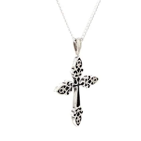Sterling Silver Cross Pendant Necklace Image 2 Minor Jewelry Inc. Nashville, TN