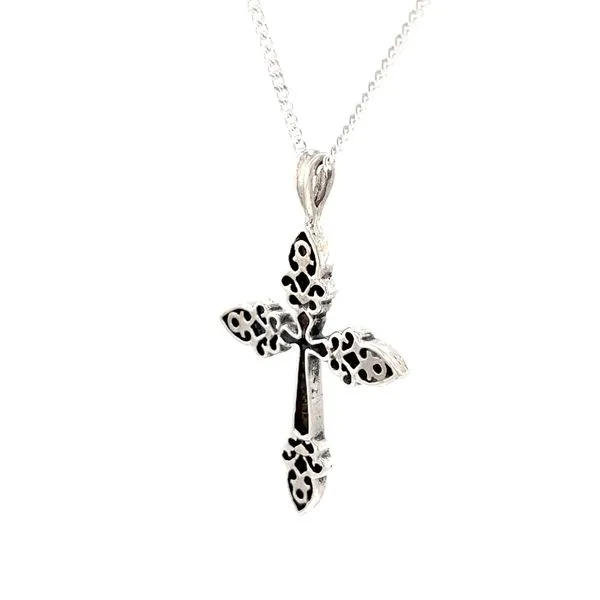 Sterling Silver Cross Pendant Necklace Image 3 Minor Jewelry Inc. Nashville, TN