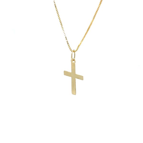 14K Yellow Gold Cross Pendant on Chain Image 2 Minor Jewelry Inc. Nashville, TN