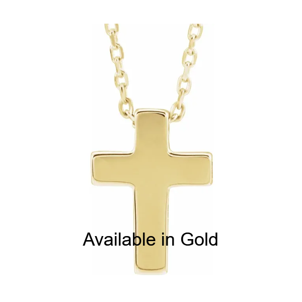 Sterling Silver Petite Cross Image 3 Minor Jewelry Inc. Nashville, TN
