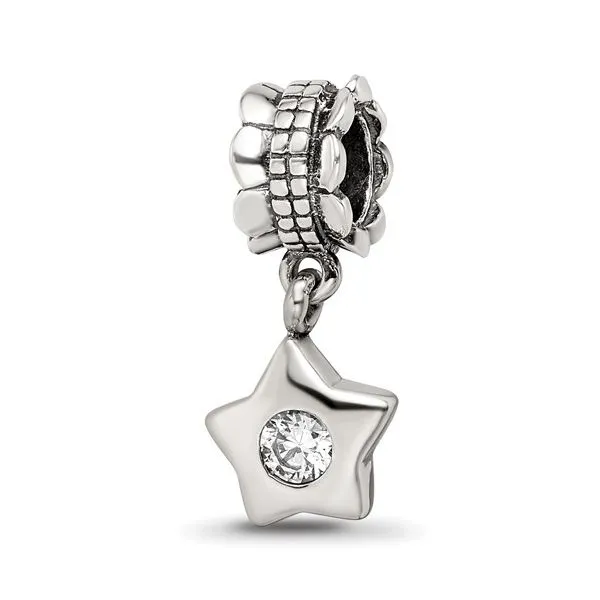 Sterling Silver CZ Star Dangle Bead Minor Jewelry Inc. Nashville, TN