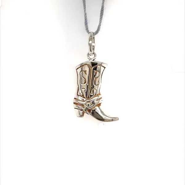 Sterling Silver 2D Cowboy Boot Charm Minor Jewelry Inc. Nashville, TN