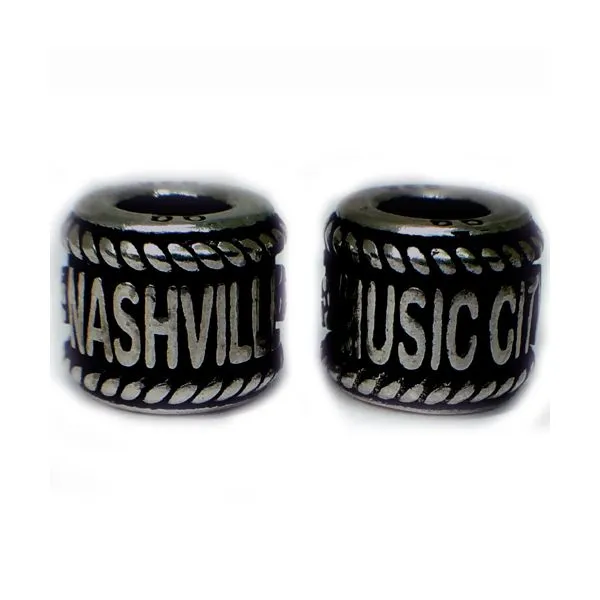 Sterling silver 'Nashville Music City' bead Minor Jewelry Inc. Nashville, TN