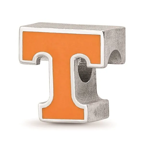 Sterling Silver University Of Tennessee Enamel Logo Bead similar item image