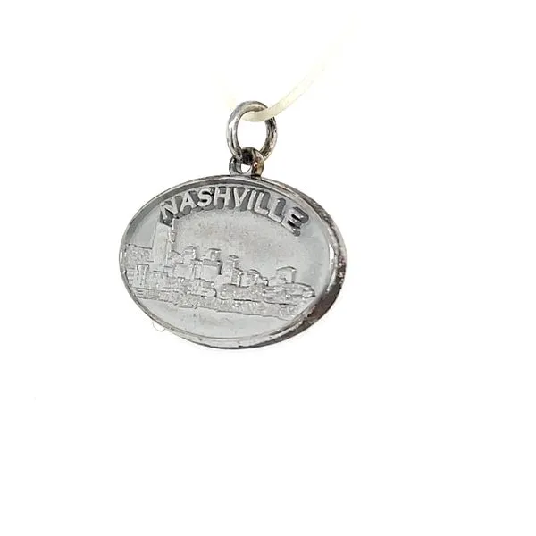 Sterling Silver Oval Shaped Custom Design Nashville Skyline Image 2 Minor Jewelry Inc. Nashville, TN