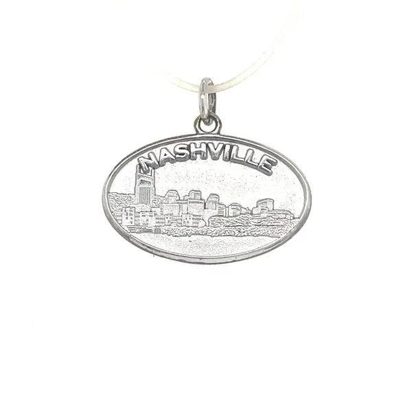 Sterling Silver Oval Shaped Custom Design Nashville Skyline Minor Jewelry Inc. Nashville, TN