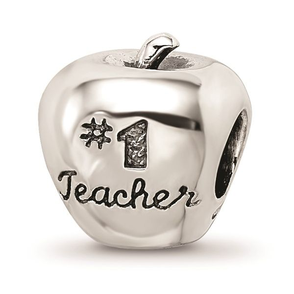 Sterling Silver Reflections #1 Teacher on Apple Bead Minor Jewelry Inc. Nashville, TN