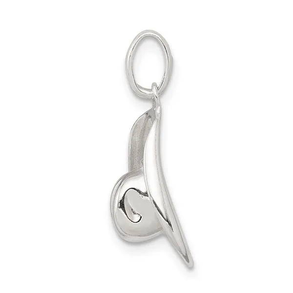 Sterling Silver Cowboy Hat Charm Image 3 Minor Jewelry Inc. Nashville, TN