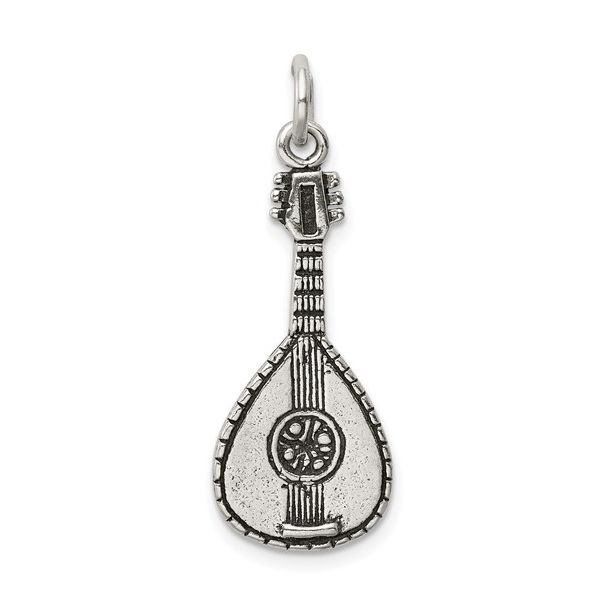 Sterling Silver Antiqued Mandolin Charm Minor Jewelry Inc. Nashville, TN