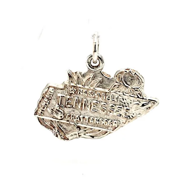 Sterling Silver Tennessee State Charm Minor Jewelry Inc. Nashville, TN