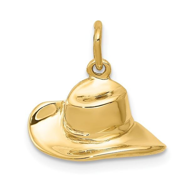 14K Yellow Gold Cowboy Hat Charm Minor Jewelry Inc. Nashville, TN