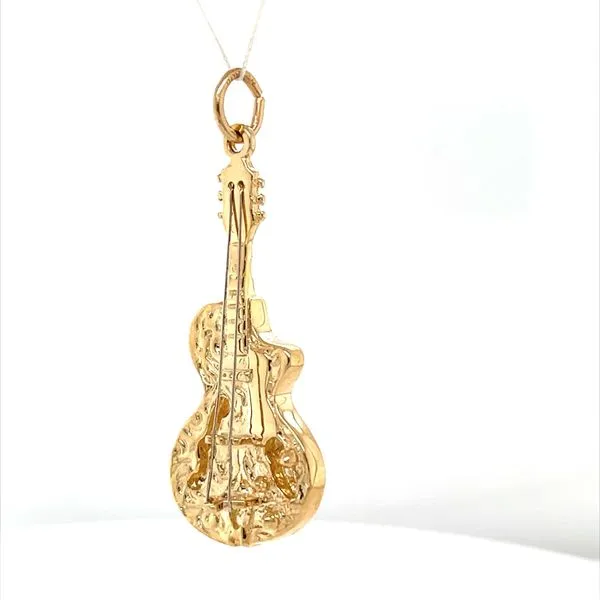 14K Yellow Gold Guitar Charm Image 2 Minor Jewelry Inc. Nashville, TN