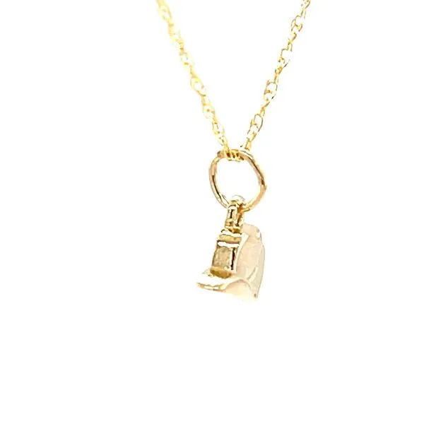 14K Yellow Gold Cowboy Hat Pendant Necklace Image 4 Minor Jewelry Inc. Nashville, TN