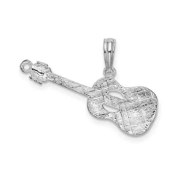 Sterling Silver Acoustic Guitar Charm