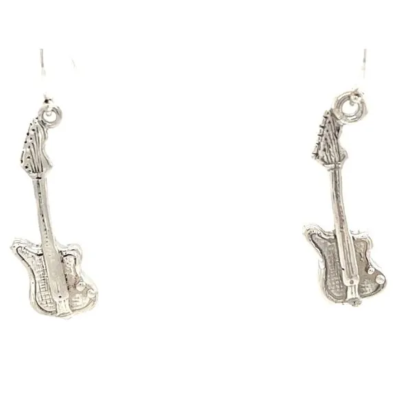 Sterling Silver Electric Guitar Dangle Earring Pair Minor Jewelry Inc. Nashville, TN
