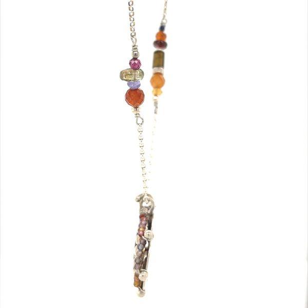 Wonder Agate with Sapphire Necklace Image 2 Minor Jewelry Inc. Nashville, TN