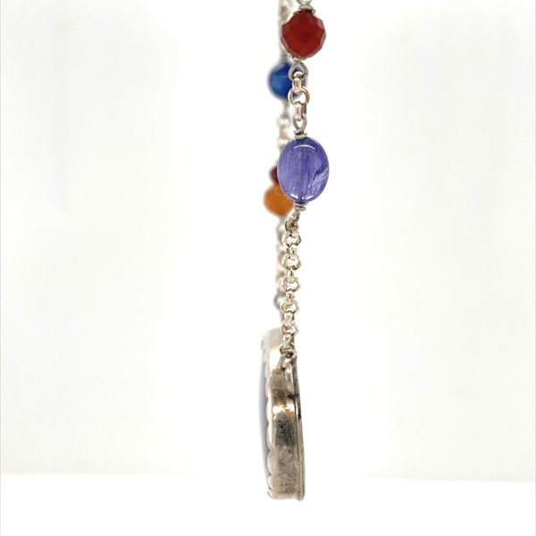 Wonder Agate And Sapphire Sterling Silver Necklace Image 2 Minor Jewelry Inc. Nashville, TN