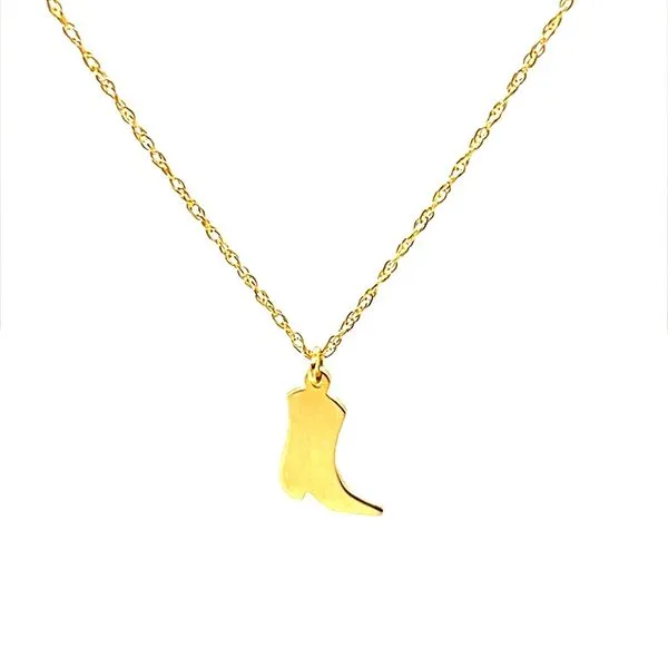 14k Yellow 5 star Cowboy Boot Image 3 Minor Jewelry Inc. Nashville, TN