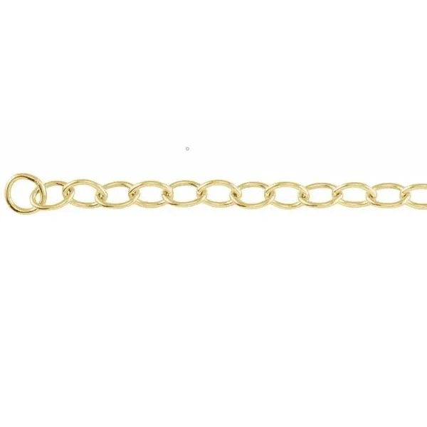 Permanent Jewelry | Poet and The Bench | Diamond Cut Cable Chain Bracelet 14K Yellow / 6