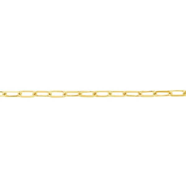 14K Yellow Gold DC 1.95mm Paper Clip No Clasp Welded 'Permanent' Wrist or Ankle Bracelet Minor Jewelry Inc. Nashville, TN