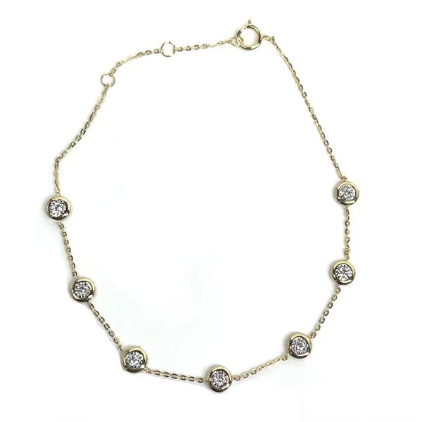 14K Yellow Or White Gold 0.7mm Diamond Eternity 