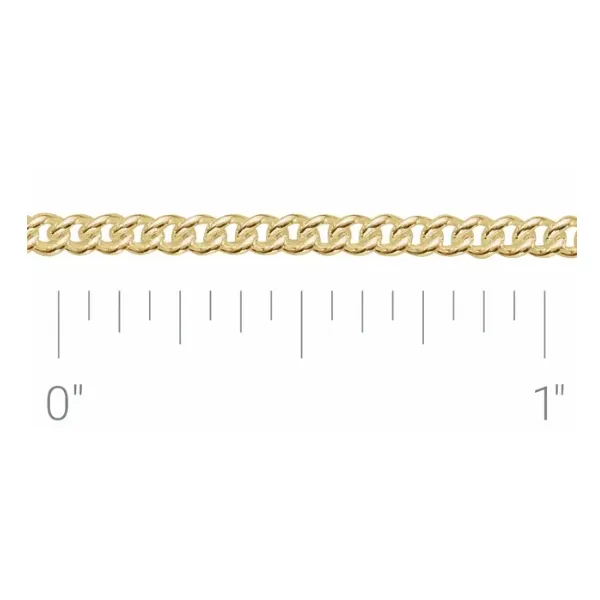 14K Yellow Gold Filled  Curb Chain Permanent Bracelet Image 2 Minor Jewelry Inc. Nashville, TN