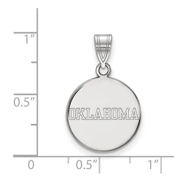 OU Disc Pendant Image 2 Mitchell's Jewelry Norman, OK
