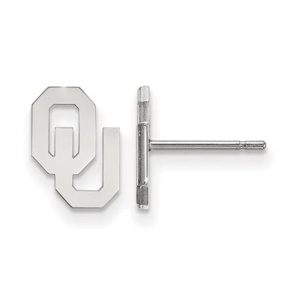 White Gold OU Studs Mitchell's Jewelry Norman, OK