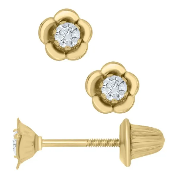 Gold Flower Earrings by Kiddie Kraft Mitchell's Jewelry Norman, OK