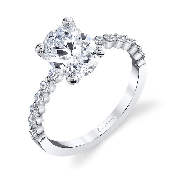 Sylvie Engagement Ring- Athena Classic Oval Engagement Ring Mitchell's Jewelry Norman, OK