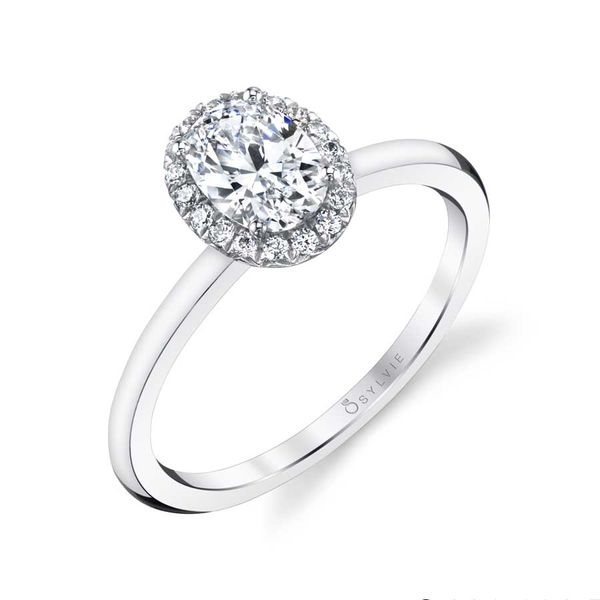 Sylvie Collection - Classic Halo Engagement Mitchell's Jewelry Norman, OK