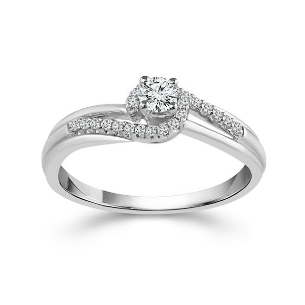 Diamond Engagement Ring in White Gold Mitchell's Jewelry Norman, OK