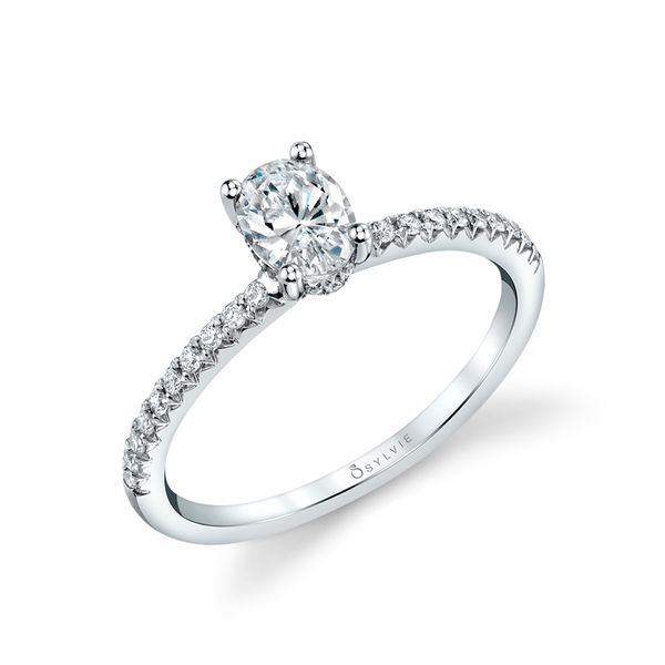 Classic Diamond Engagement Ring by Sylvie Mitchell's Jewelry Norman, OK