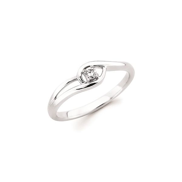 White Gold Diamond Promise Ring Mitchell's Jewelry Norman, OK
