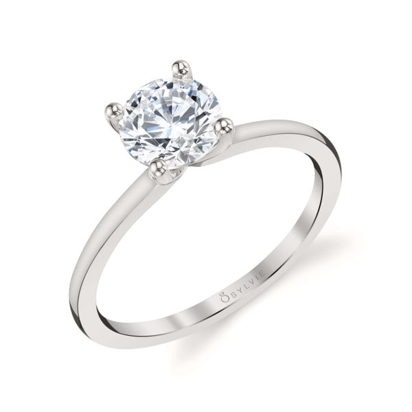 Round Solitaire Engagement Ring by Sylvie Mitchell's Jewelry Norman, OK