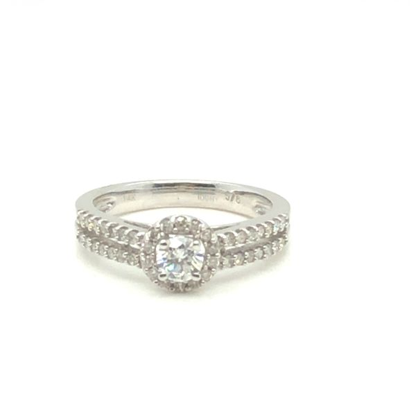 Diamond Halo Engagement Ring Mitchell's Jewelry Norman, OK